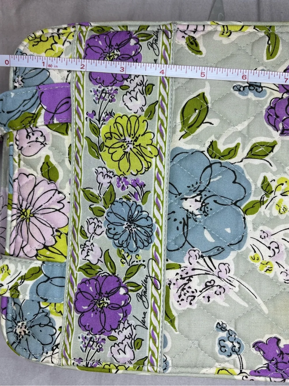 Vera Bradley Watercolor Tech Organizer Floral Quilted Travel Electronics Case